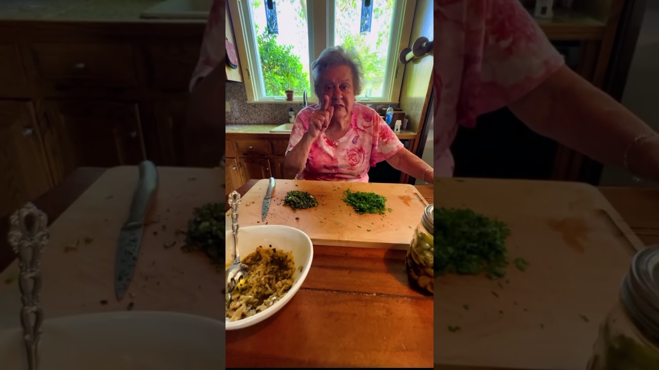 Granny makes dinner, tells stories of her grandparents in Sardinia. #BadGranny #grandma #italianfood