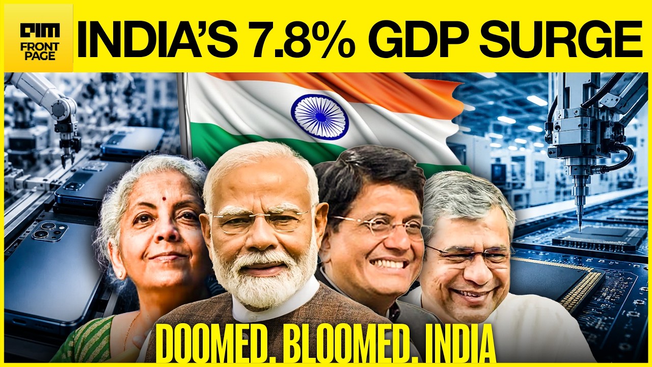 BREAKING: India's 7.8% GDP Growth Is Being Powered by Manufacturing Services and Investment