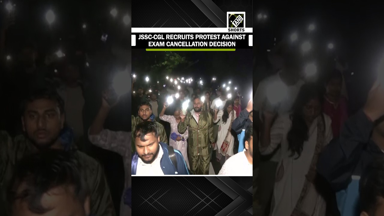 JSSC-CGL recruits protest against exam cancellation decision, demands justice