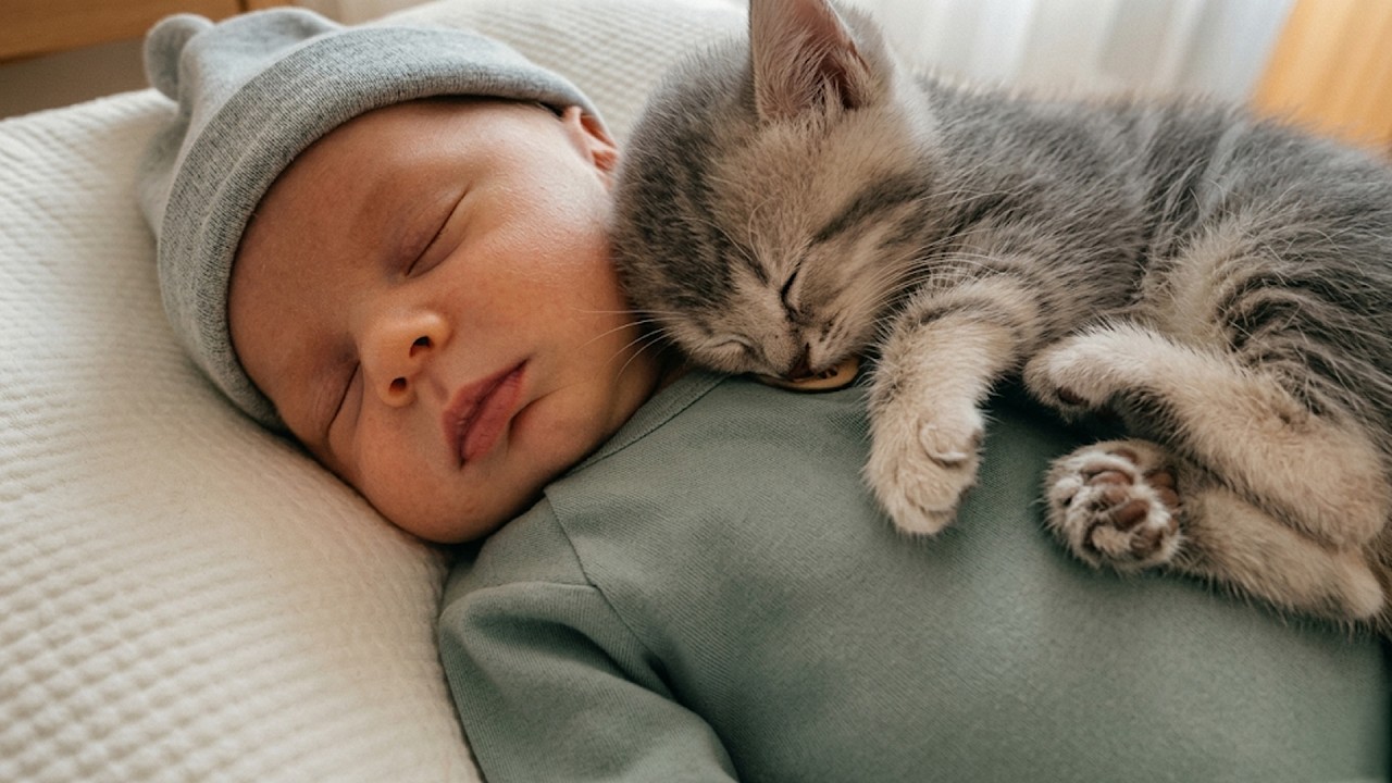 The Baby and Kitten’s Most Unexpected Moment 😻👶