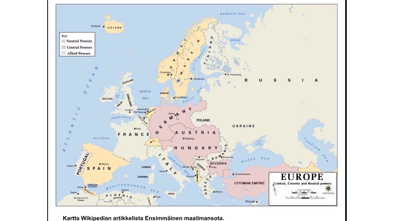 Ensimmäisen maailmansodan syttyminen