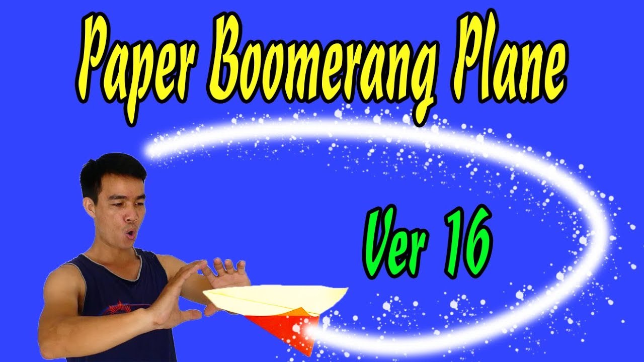 C&aacute;ch Gấp M&aacute;y Bay Boomerang Ver 16 , Origami Boomerang plane #XTT