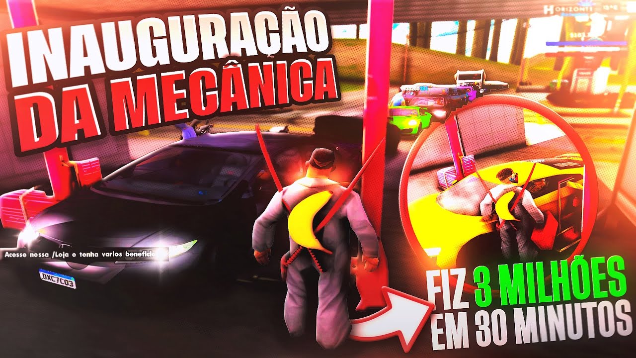 EM MENOS DE 30 MINUTOS LUCREI 3 MILHÕES NA MECANICA!! GTA RP SAMP MOBILE/PC
