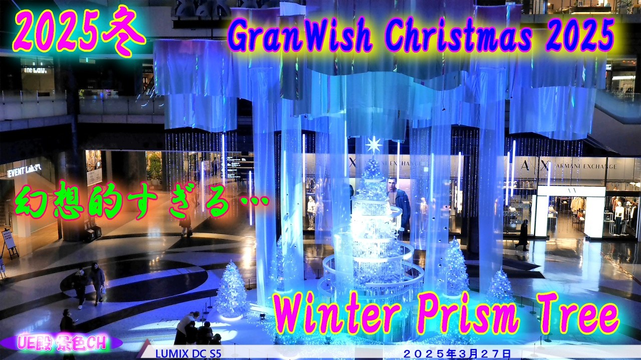 【4K】グランウィッシュクリスマス2025｜Winter Prism Tree 幻想的イルミネーション（11月26日）
