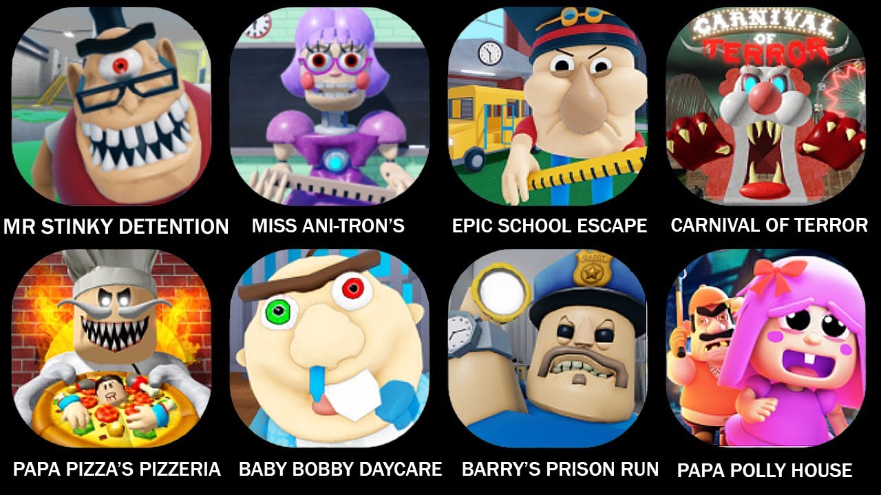 ROBLOX: ESCAPE MR STINKY DETENTION OBBY, ESCAPE MISS ANI-TRON'S DETENTION, EPIC SCHOOL ESCAPE OBBY