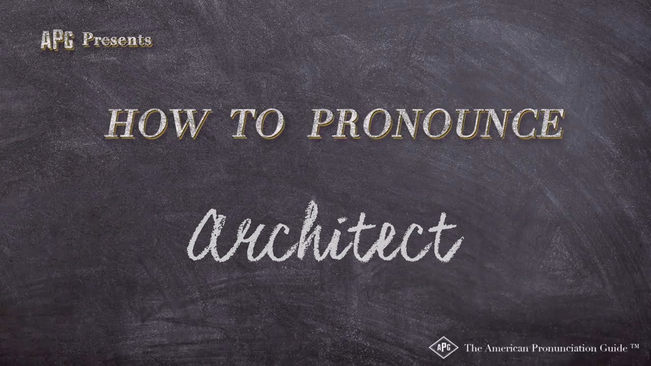 How to Pronounce Architect (Real Life Examples!)