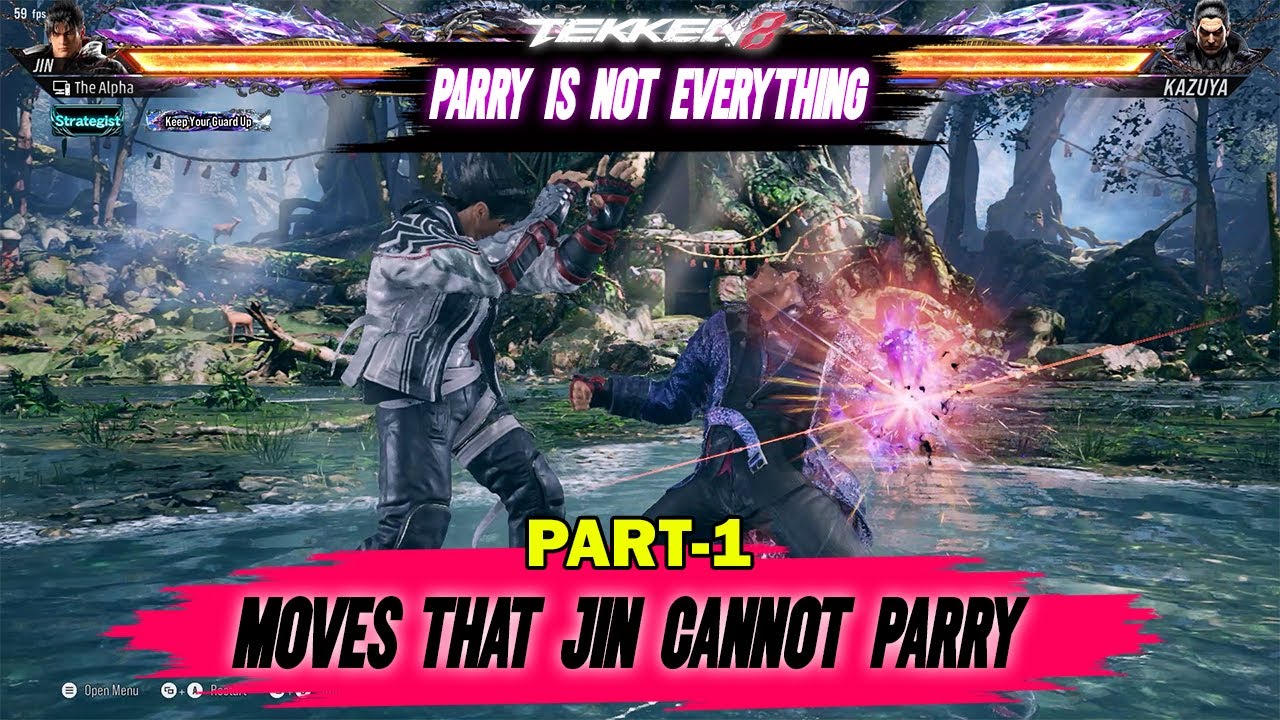 Moves That Jin Cannot Parry in Tekken 8 | PART - 1