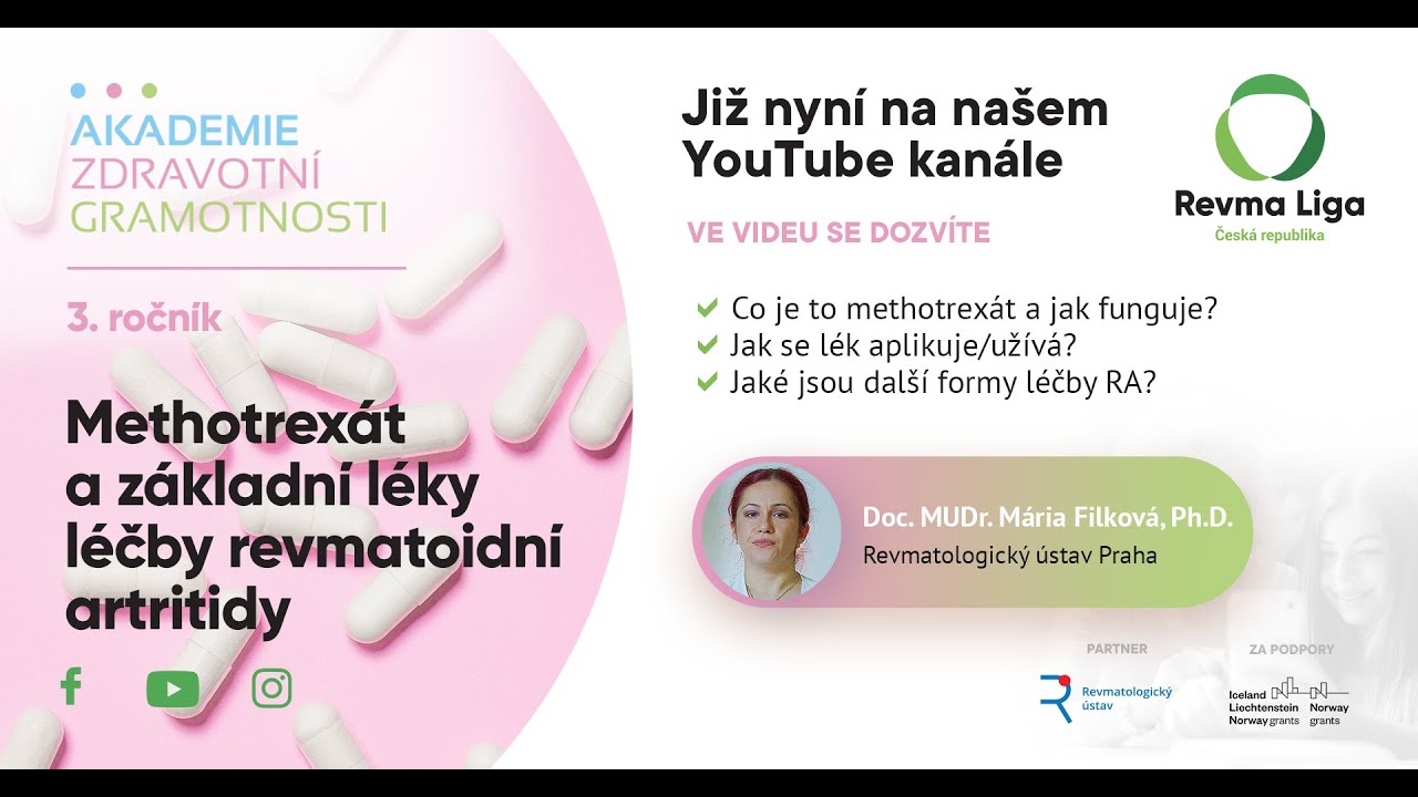 Methotrexát a základní léky léčby revmatoidní artritidy