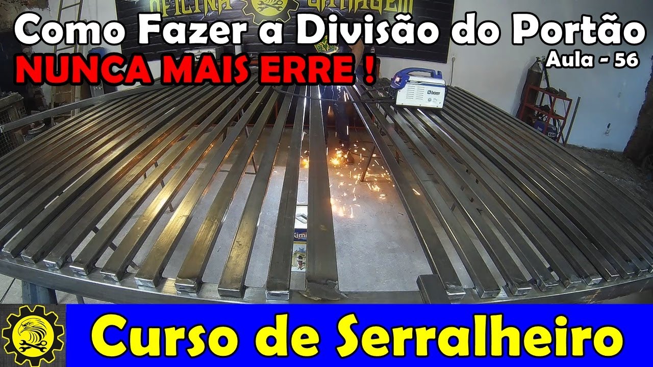 Curso de Serralheiro 56 - Como Fazer a Divisão do Preenchimento do Portão/Grade