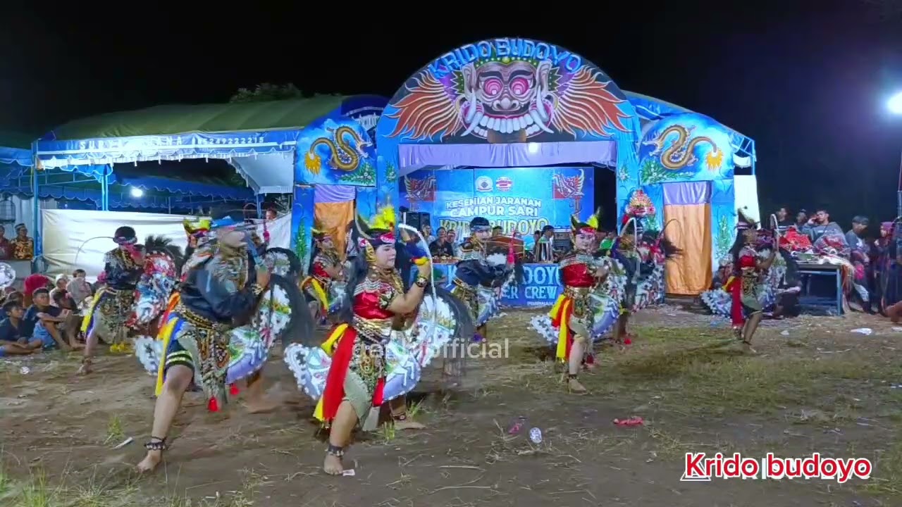 Tari pasangan sentherewe Jaranan Krido Budoyo‼️Gayeng sekali