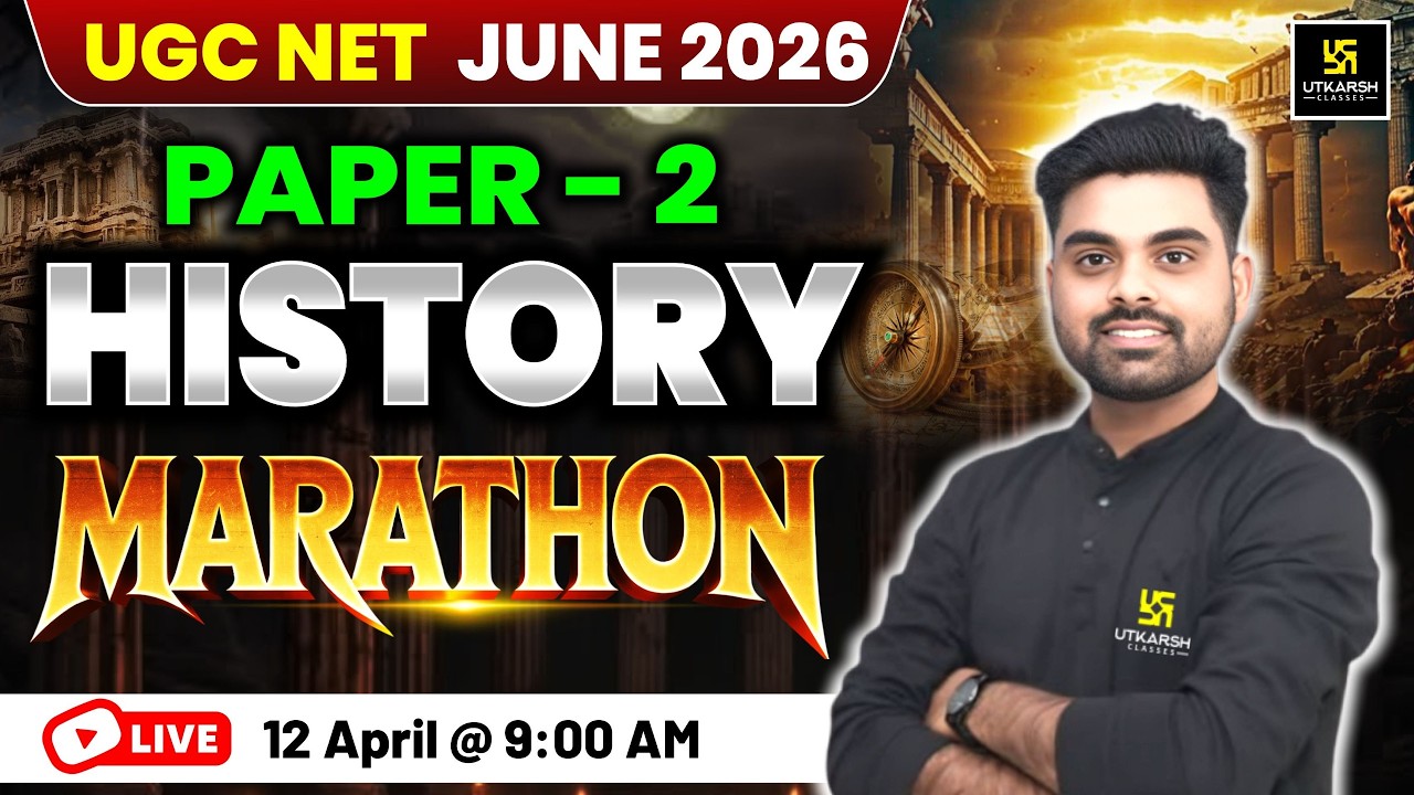 UGC NET June 2026 |  Paper 2 History Marathon | Complete Revision in One Class | Nirmal Sir
