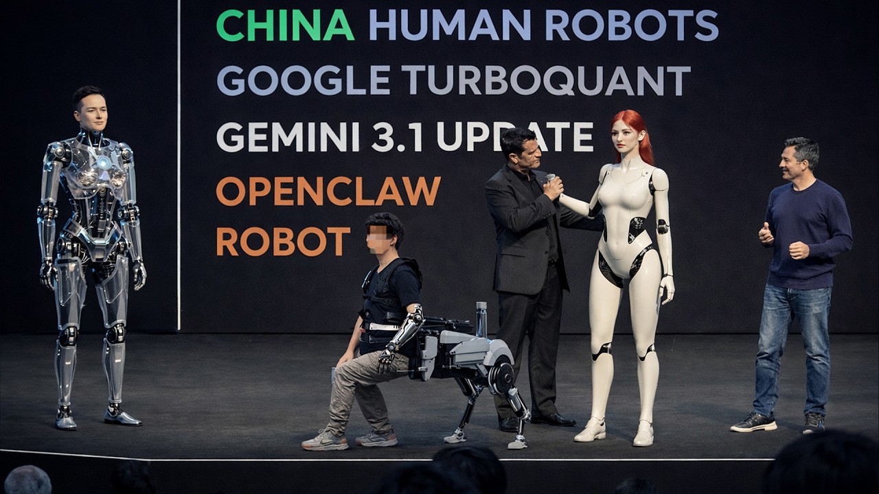 AI Shocks Again: China&rsquo;s Human AI Robots, Google TurboQuant, OpenClaw Robot & More AI News