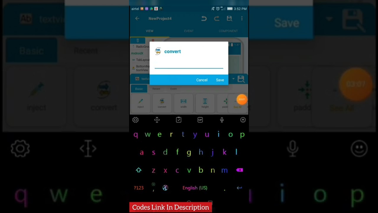 How to Make Gradient Text Animation in Sketchware