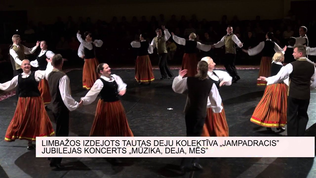 LIMBAŽOS NOTICIS  TAUTAS DEJU KOLEKTĪVA „JAMPADRACIS” JUBILEJAS KONCERTS „MŪZIKA, DEJA, MĒS”
