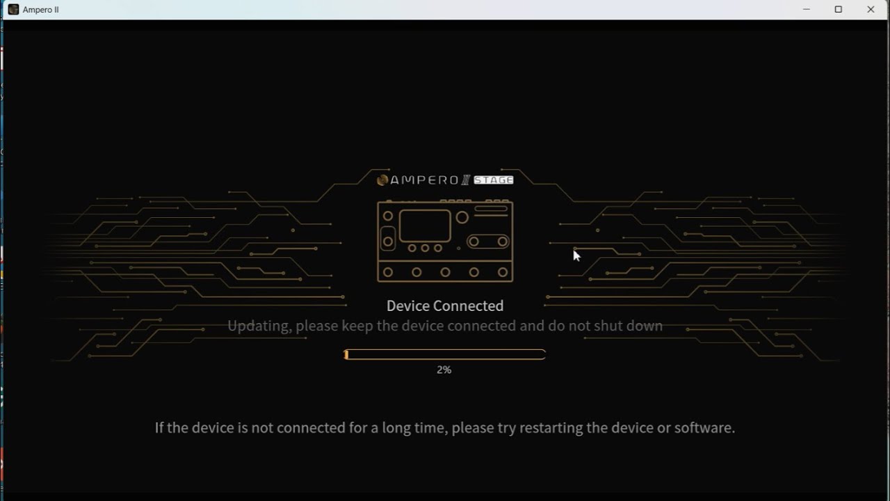 HOW TO CONNECT HOTONE AMPERO 2 STAGE TO YOUR COMPUTER  AND UPDATE   FIRMWARE VERSION 1.5.1