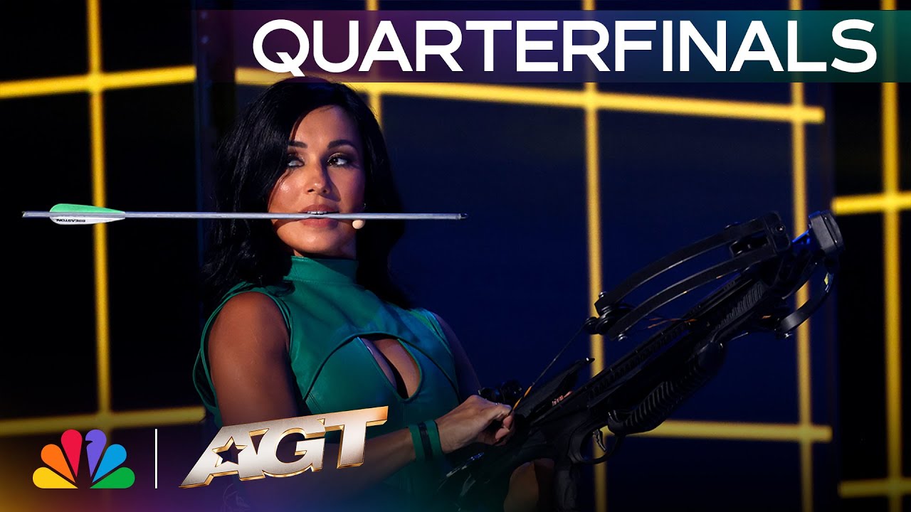 Anna Saranina Leaves The Audience GASPING With A Crossbow Act! | AGT 2025