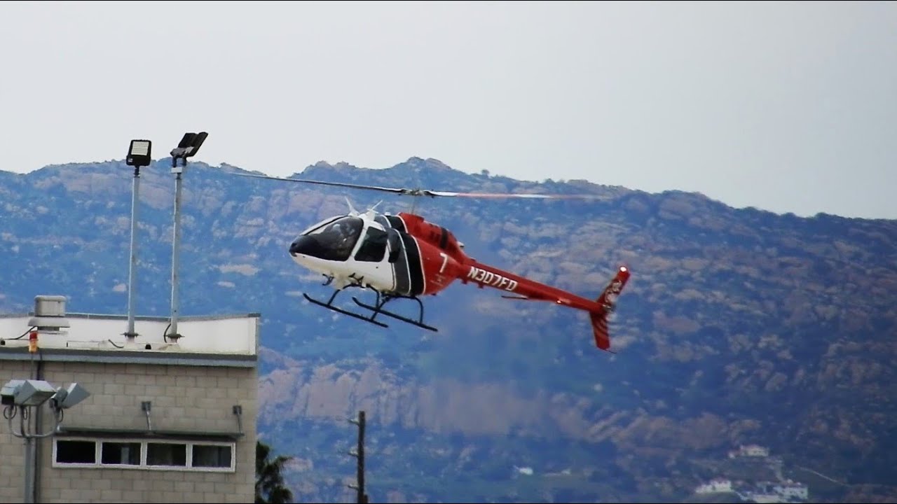Two Bell 505 Jet Ranger X Helicopters Los Angeles Fire Department LAFD N316FD - N307FD