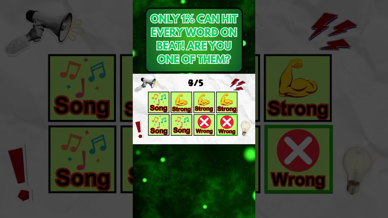 Rhythm Test: Say The Word On Beat! 🎵 