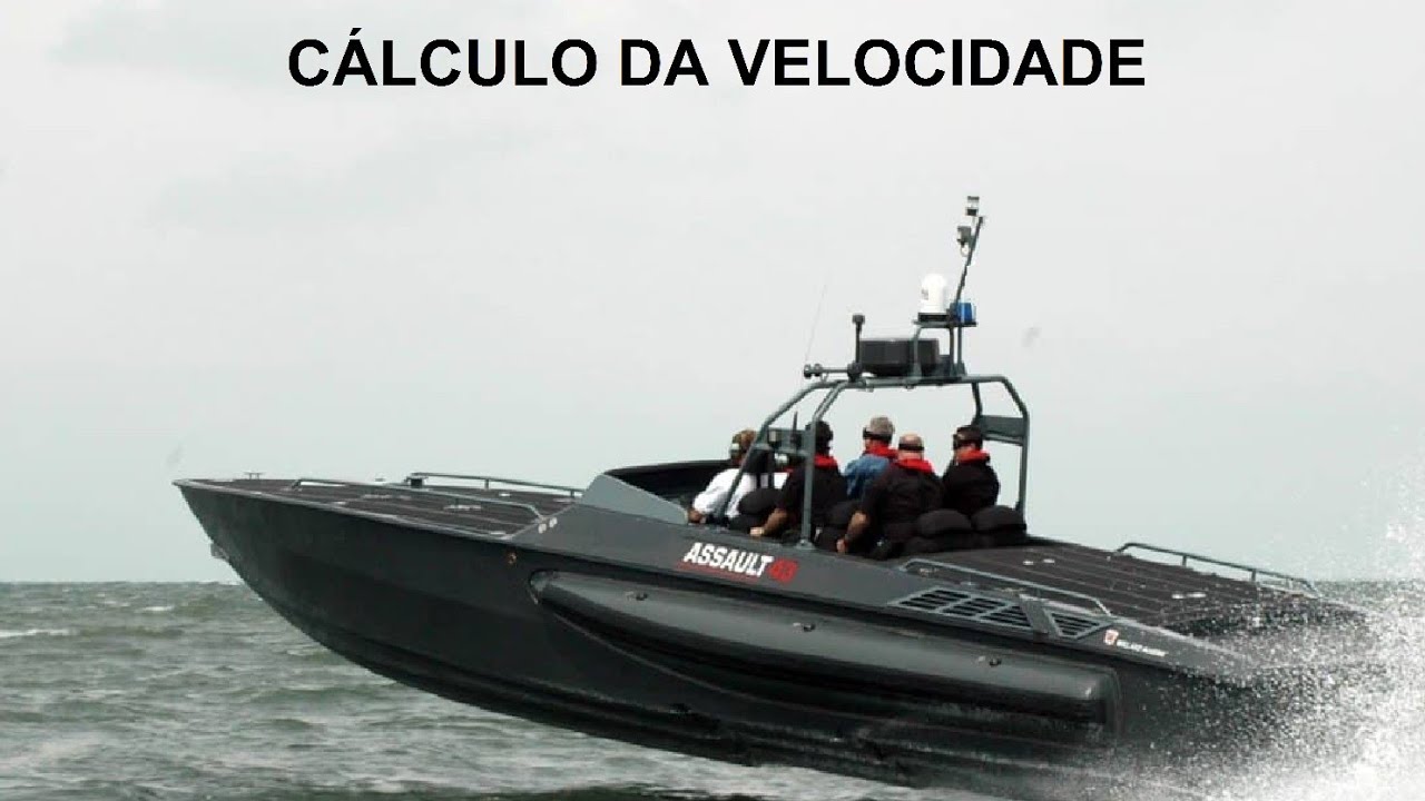Cálculo da velocidade no mar