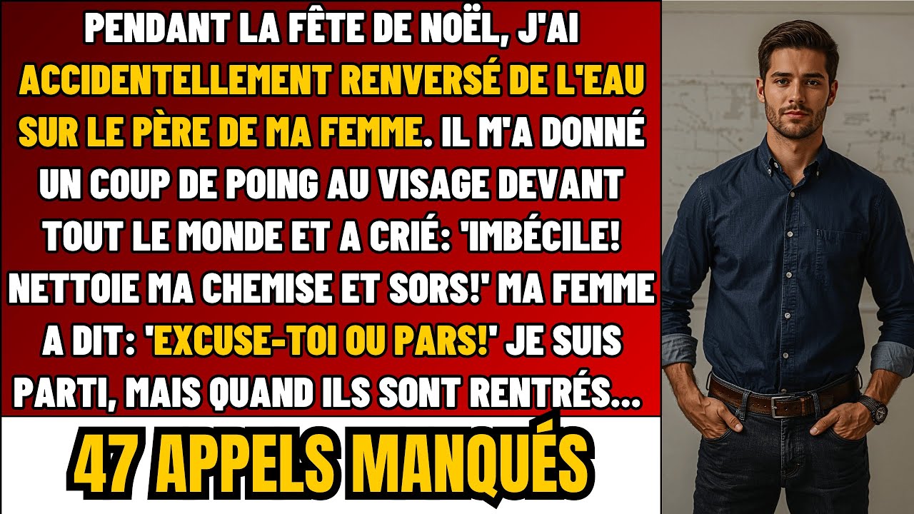 À Noël, J’Ai Renversé De L’Eau Sur Mon Beau-Père – Il M’A Frappé Au Visage Devant Tout Le Monde…
