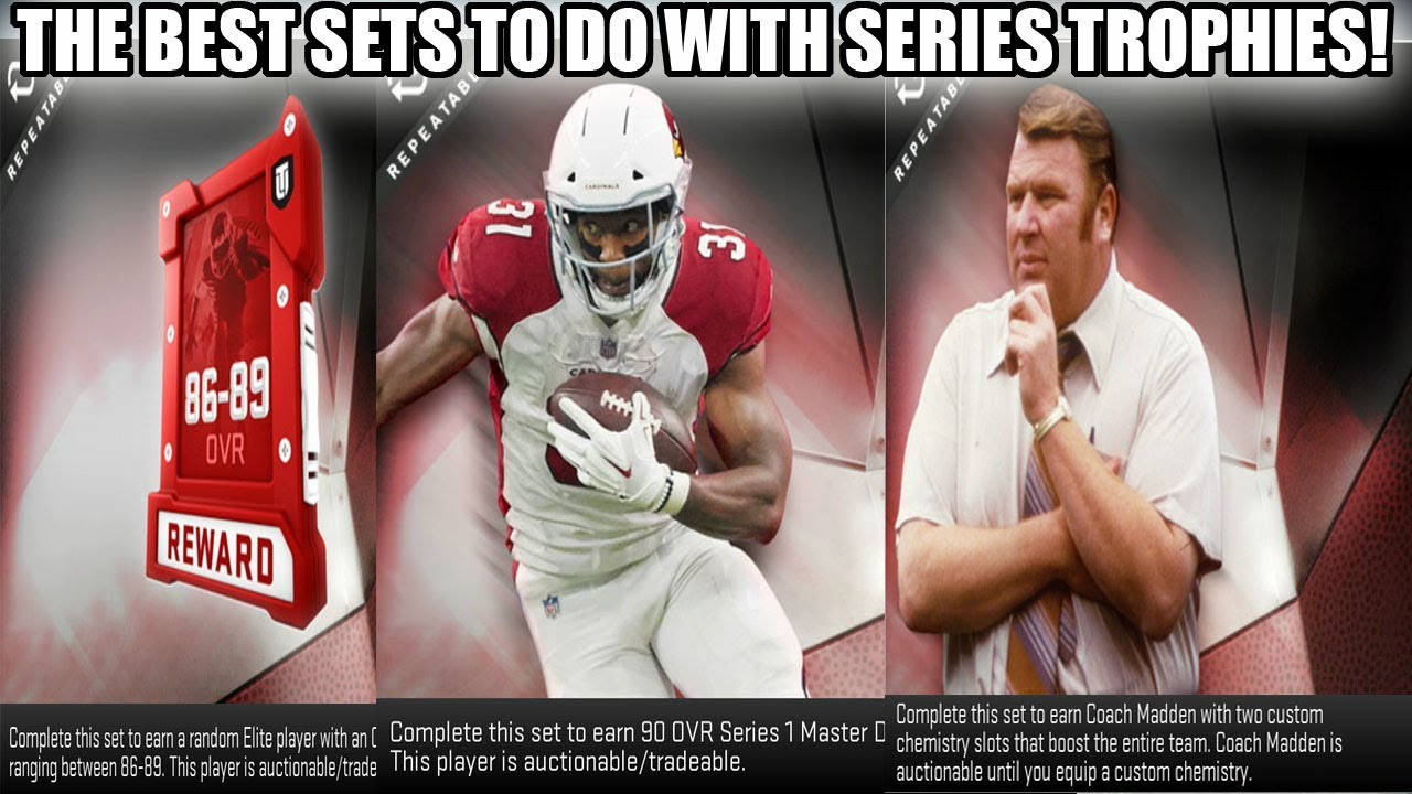 THE BEST SETS FOR SERIES TROPHIES! BEST COIN VALUE FOR TROPHIES! | MADDEN 19 ULTIMATE TEAM