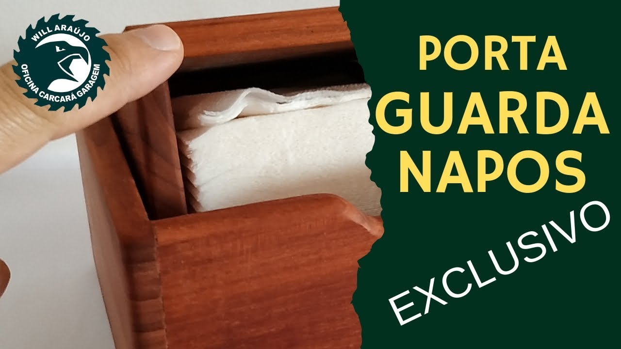 Porta Guardanapos para área gourmet - Veja como fiz