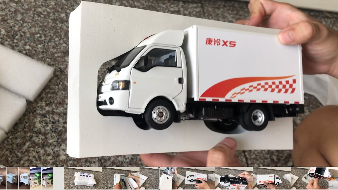 khui hộp xe tải JAC 1/24 siêu cute