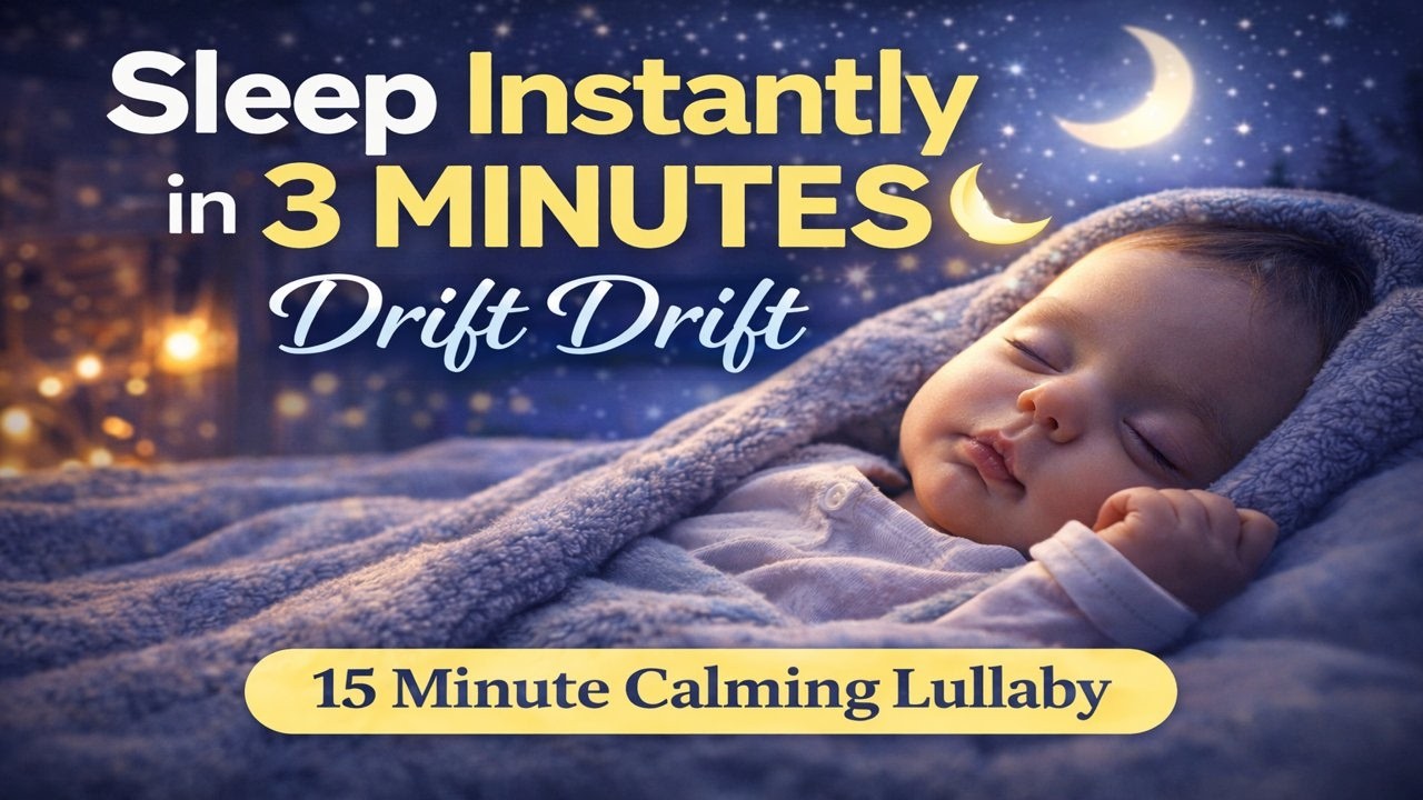 Sleep Instantly in 3 Minutes | Drift Drift  | 15 Minute Calming Lullaby