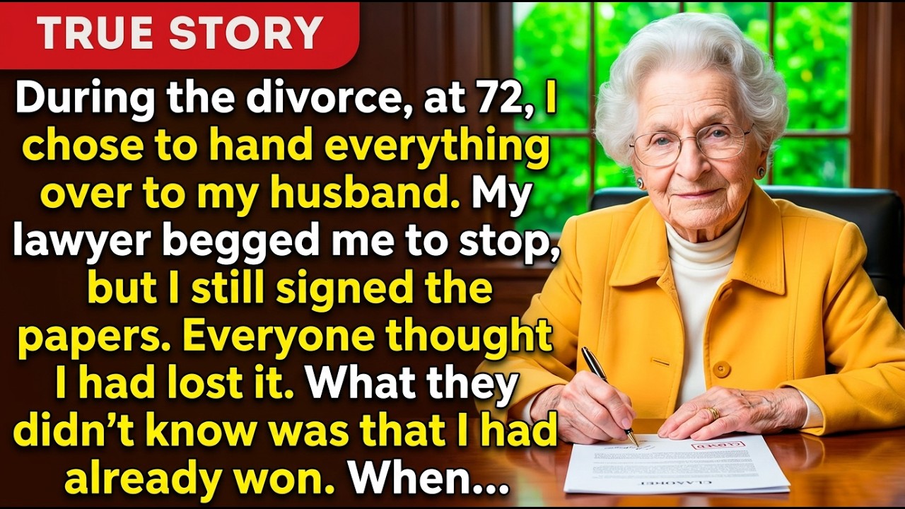 The BIG MISTAKE I Made in My Divorce at 72 Giving Everything to My Husband