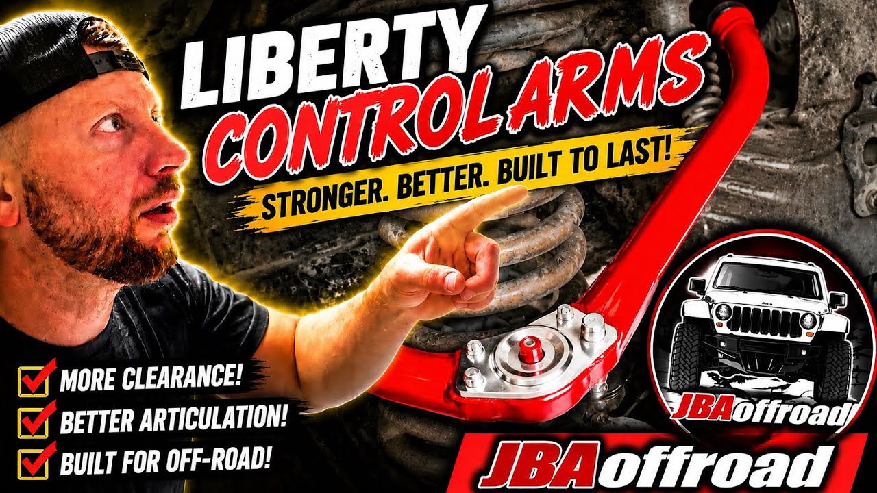 Как установить верхние рычаги управления на приподнятый JEEP LIBERTY 2002-2007 годов @jbaoffroad ...
