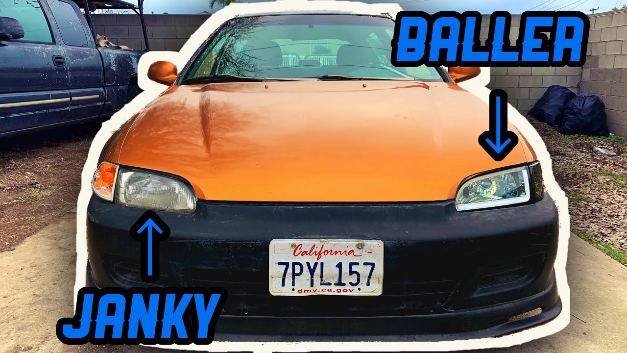Cheap Amazon LED DRL Headlights for the Civic | Civic Build | JCJG