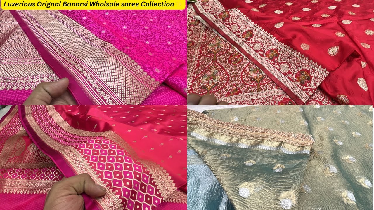 Picked only Wholsale orignal weaved Banarsi mashru silk and Banarsi katan And Maharani tissue sarees