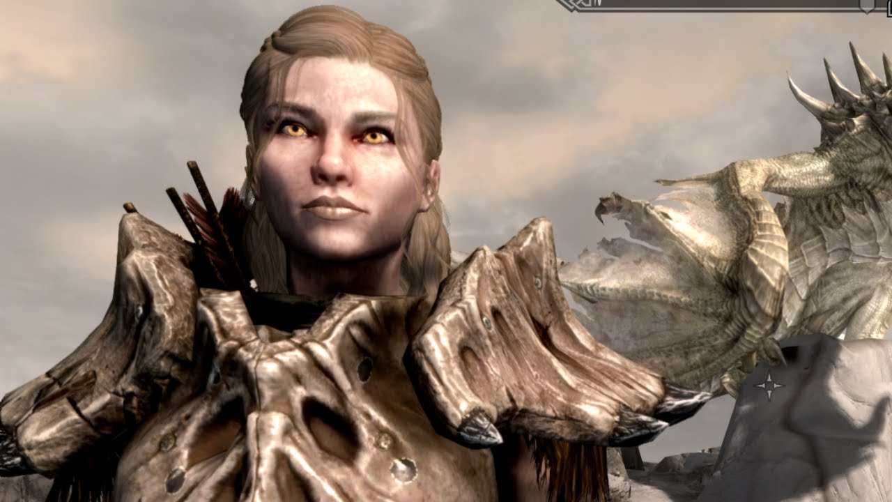 Skyrim!! Dragon Huntress build!!