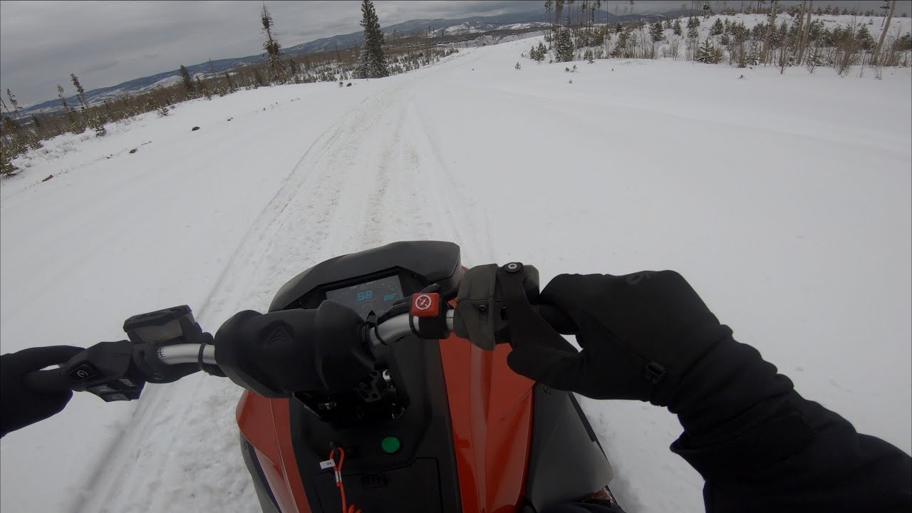 Electric Snowmobile POV Ride! Taiga Ekko EV Sled Out For A Quick Blast