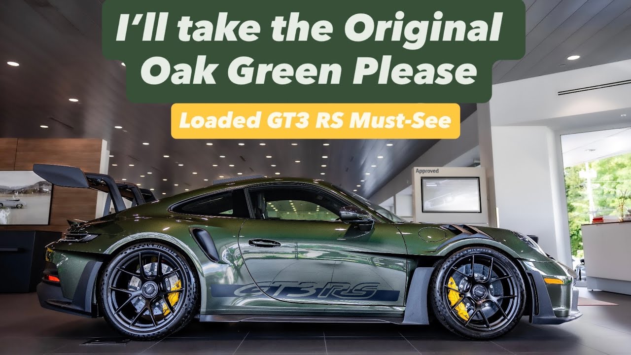 Stunning PTS Oak Green Metallic (OG) 2025 911 GT3 RS @Porsche Greenwich