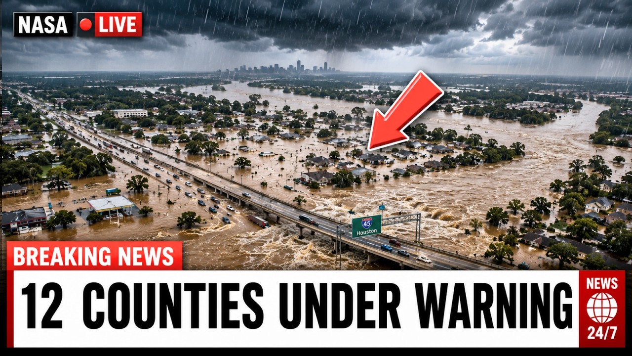TEXAS FLOODS GET WORSE! 12 Counties Under Warning as Heavy Rain Keeps Falling