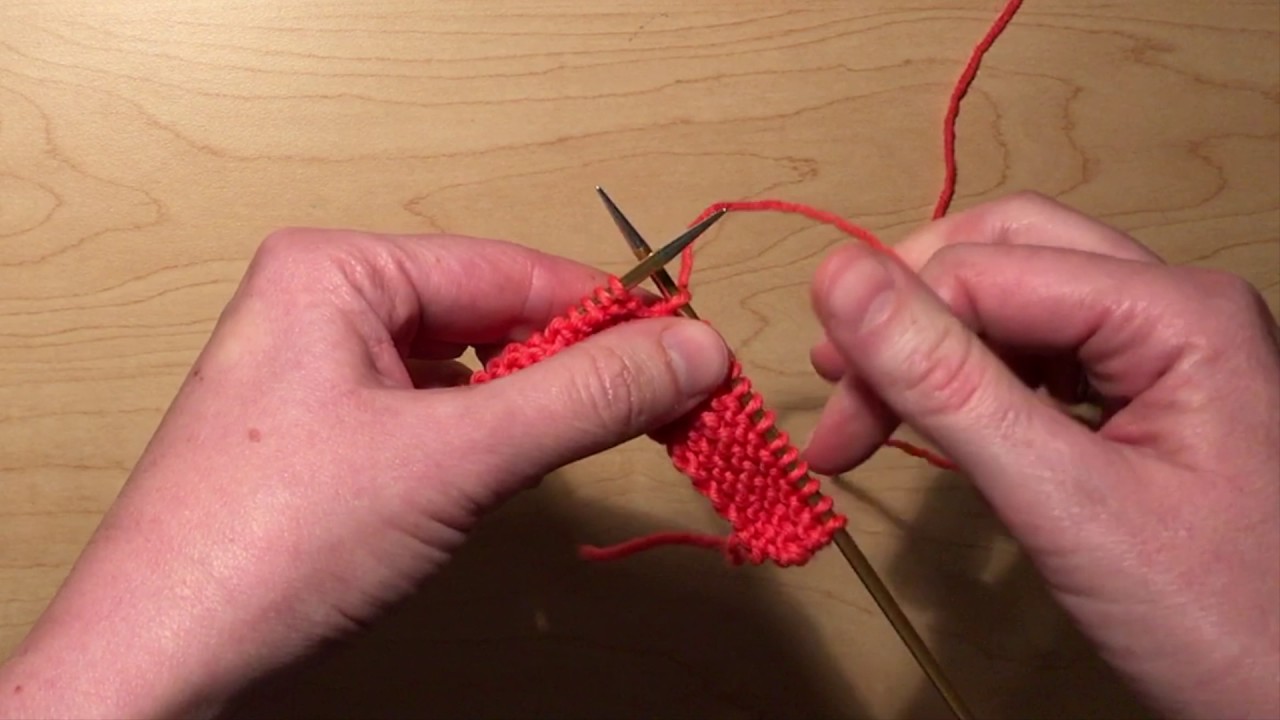 Wrap-and-Turn Short Rows in Garter