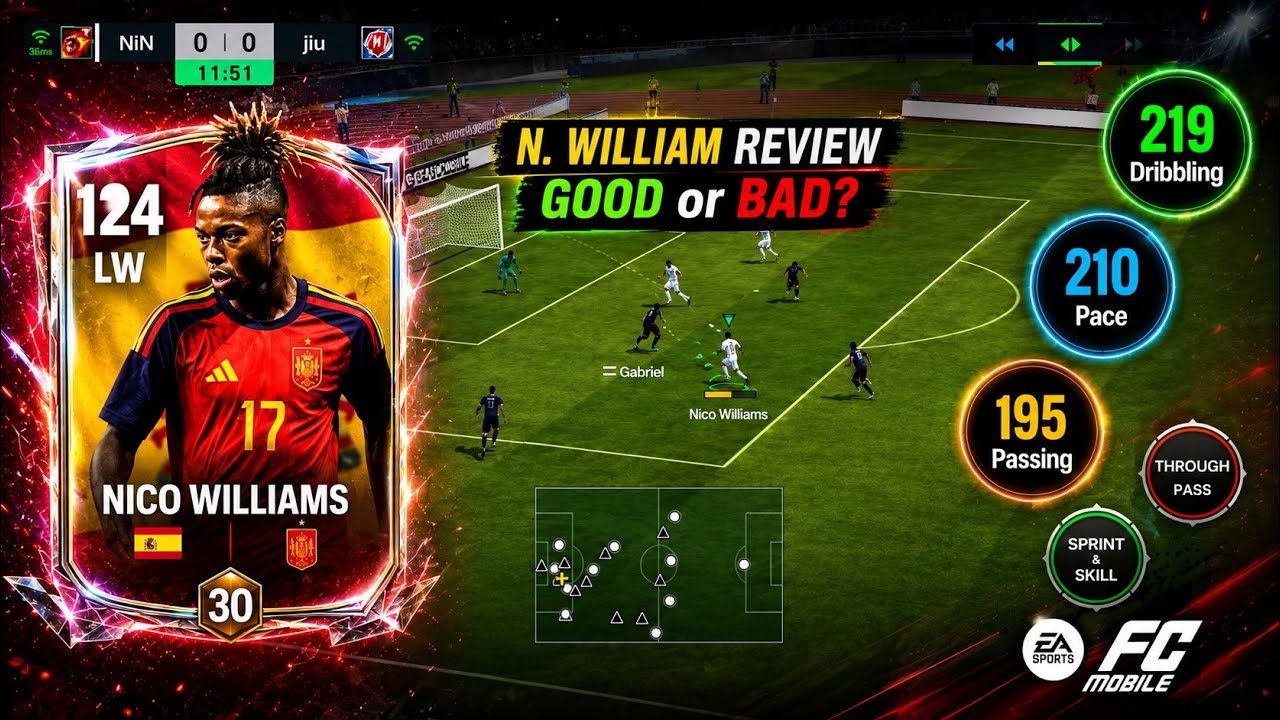 124 OVR Nico Williams Review &ndash; Don't Exchange Before Watching! 🚨