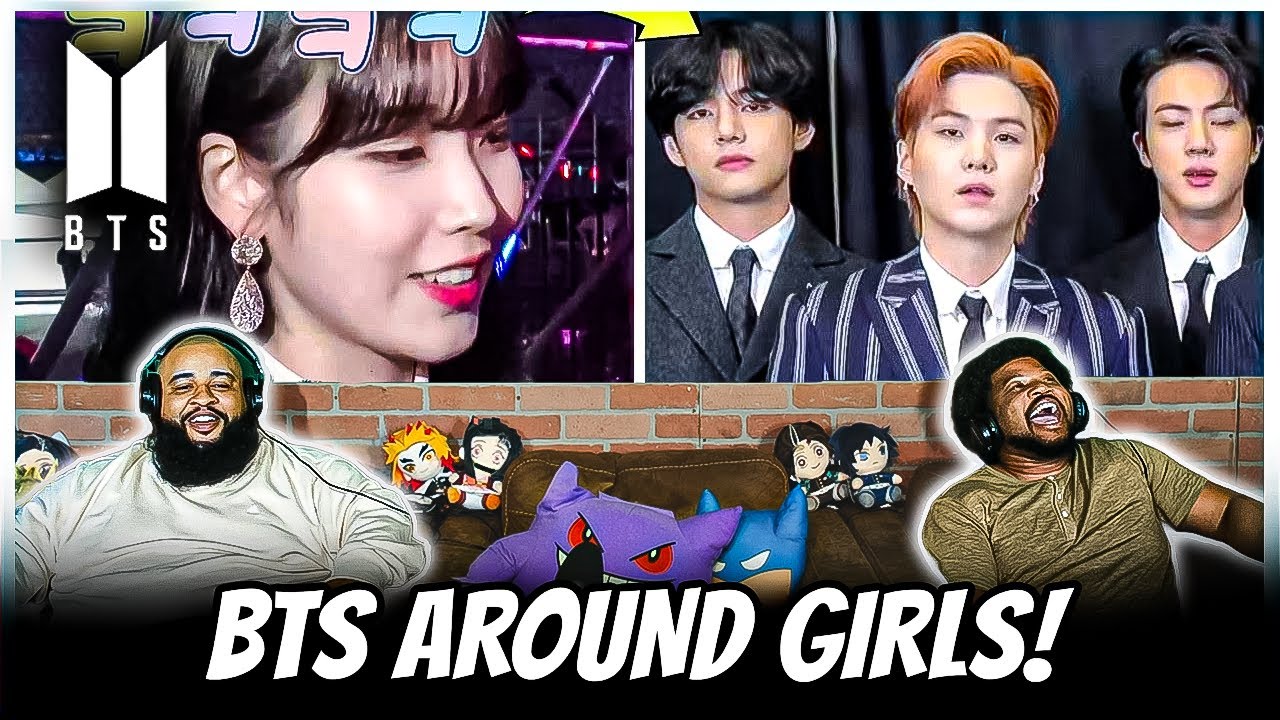 BTS With Girl (Try Not To Laugh) REACTION