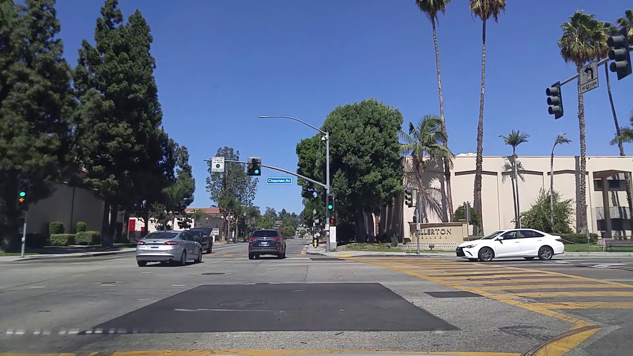 Driving by Fullerton,California
