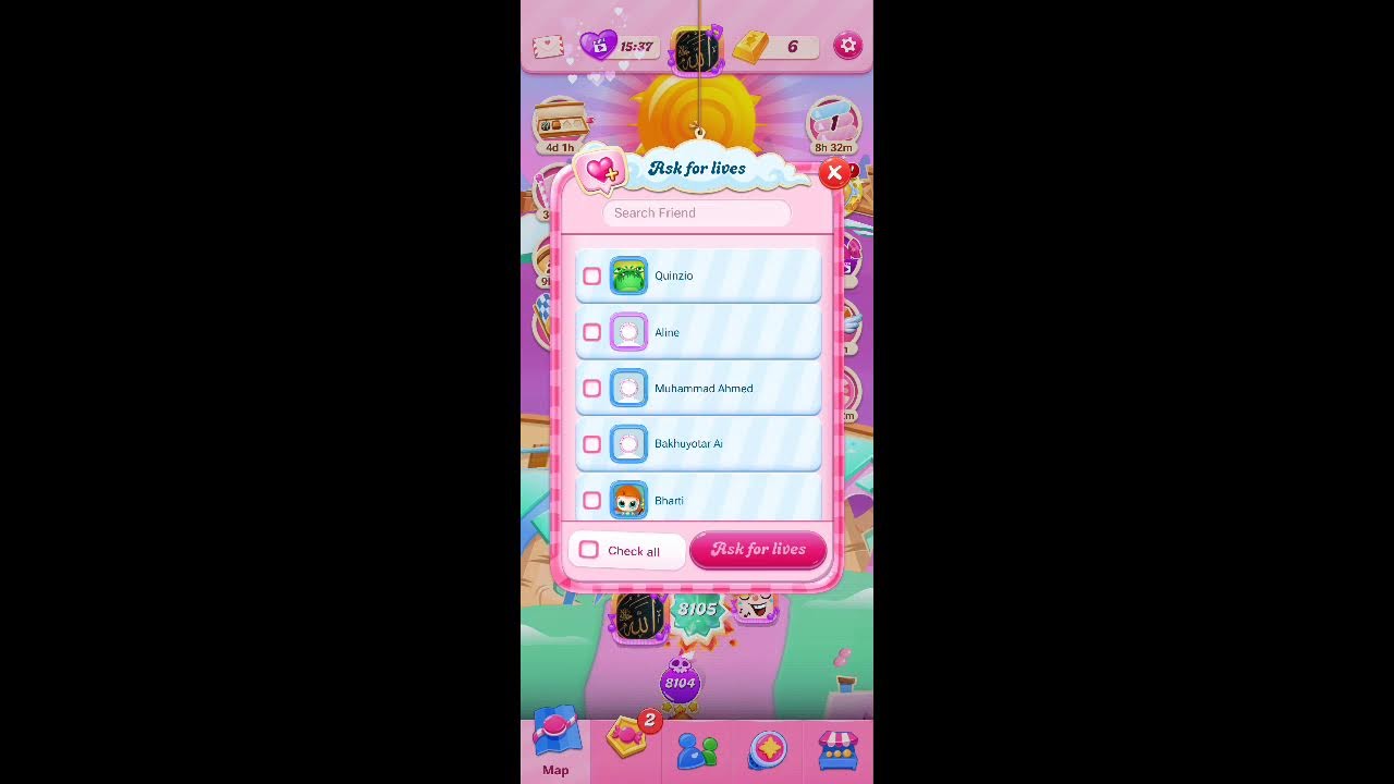Candy Crush Saga Live Streaming Hard  level
