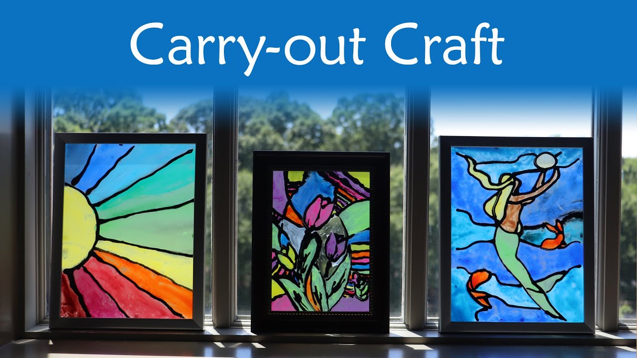 Carry-Out Craft Faux Stained Glass
