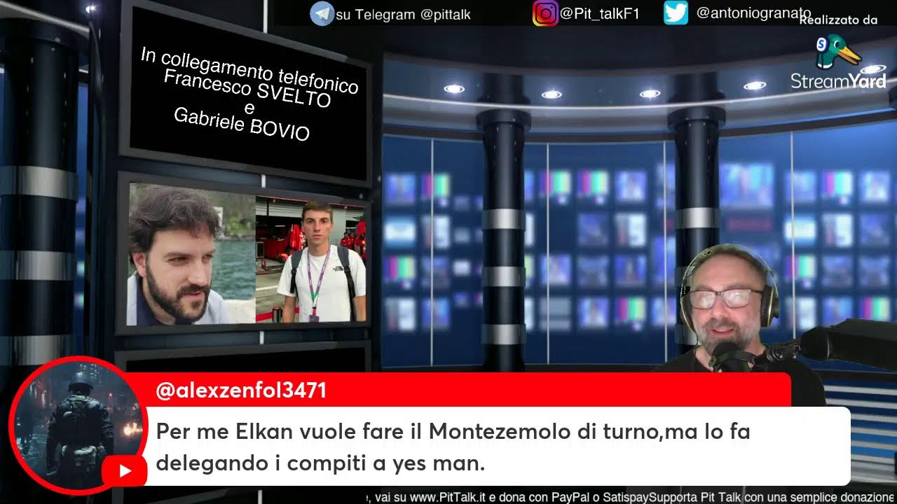 F1 - Pit Talk - E John Elkann parla pure