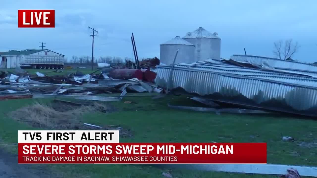 Утренний выпуск WNEM: Жители населенных пунктов осознают последствия шторма