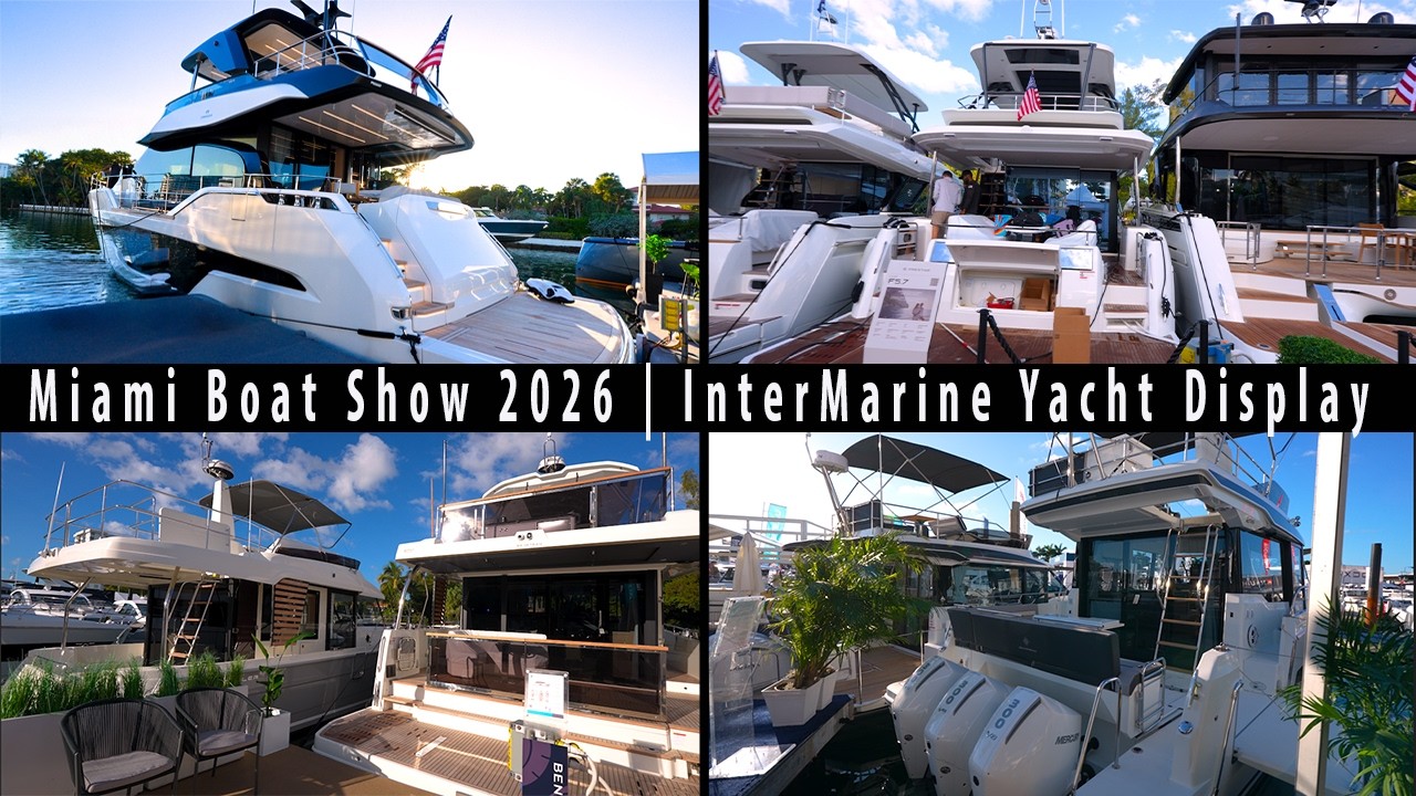 Miami Boat Show 2026 | InterMarine Yacht Display Tour – Luxury Yachts, Catamarans & New Models #mibs