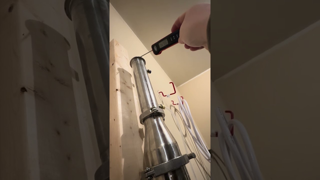 Test run fractional continuous distilling column steam generator 
