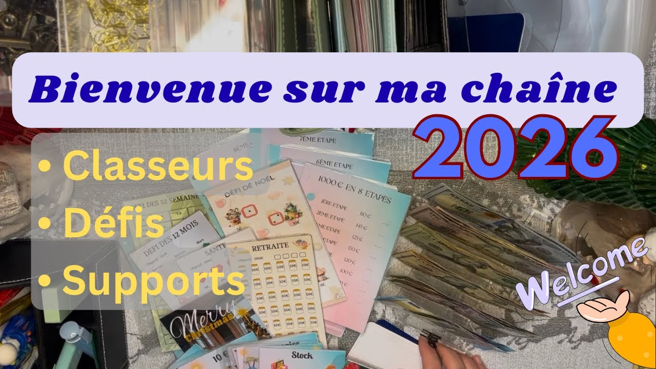 Je prépare mes classeurs pour 2026!Défis @Meli.Melo.denveloppes   @angel.budget @ChloéChoupBudget  