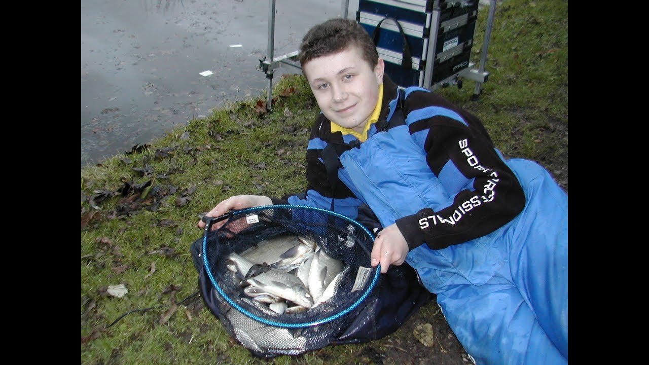 Fishing bread punch on the Grand Union Canal
