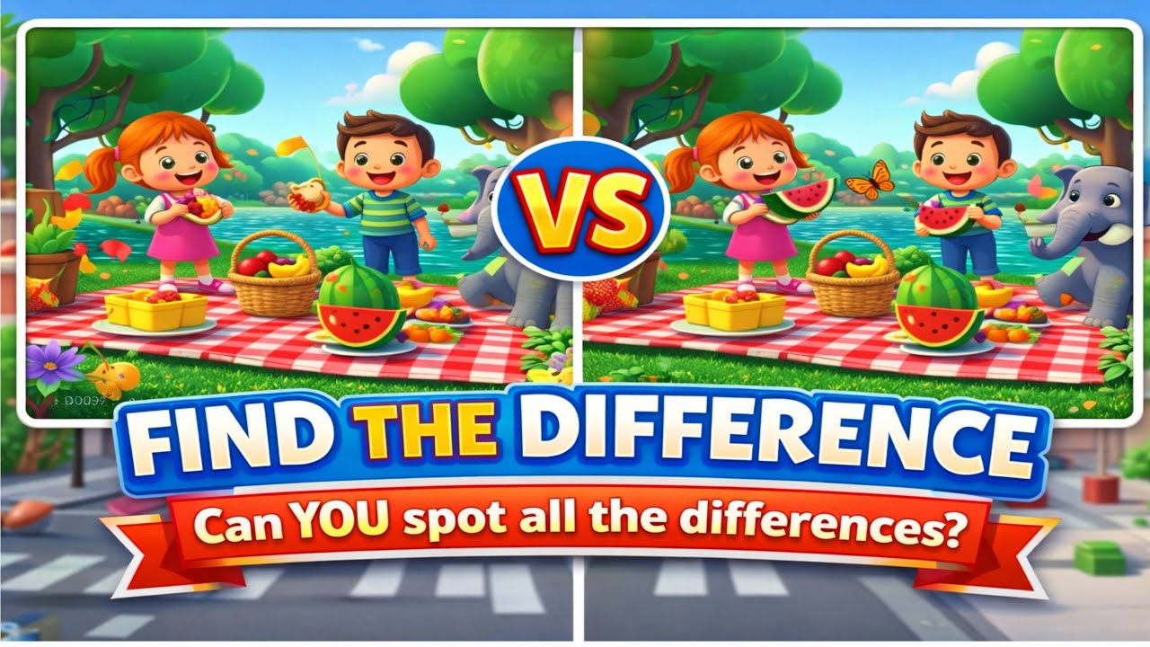 Kids Observation Game 👀 | Find the Difference | Brain Training | fun for kids