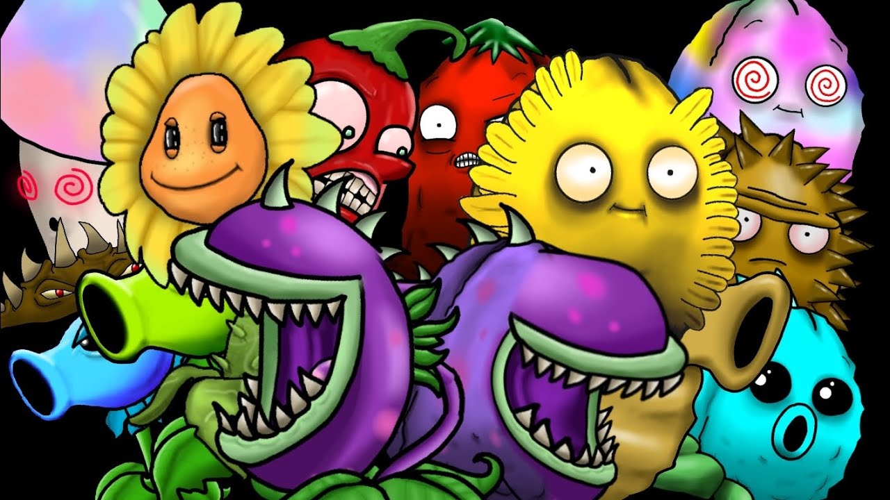 Plants Vs Zombies: Fusion mod - All normal nut fusions